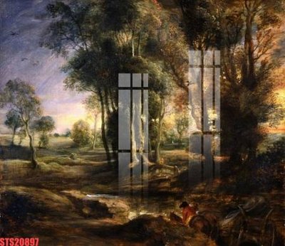 File ảnh Tranh sơn dầu phương tây tổng hợp STS20897 (gốc) cho trang trí nhà hàng