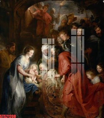 File gốc in ấn Tranh sơn dầu phương tây tổng hợp STS21208 chất lượng vượt trội