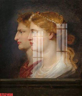 Ảnh gốc Tranh sơn dầu phương tây tổng hợp STS21450 (độ nét cao) in tráng gương