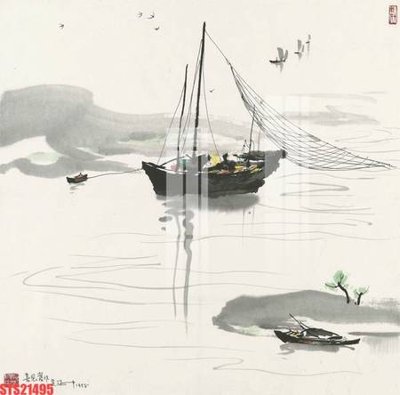 Ảnh gốc Tranh sơn dầu phương tây tổng hợp STS21495 (độ nét cao) in tráng gương