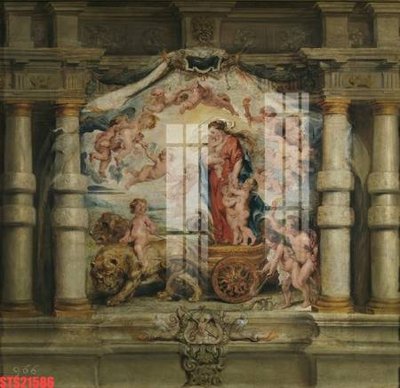 File gốc Tranh sơn dầu phương tây tổng hợp STS21586 (cho in 3D) độc đáo