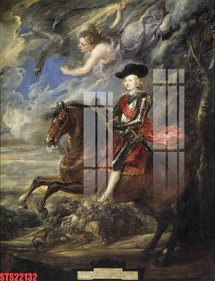 File in trần Tranh sơn dầu phương tây tổng hợp STS22132 (bản gốc 3D) sống động