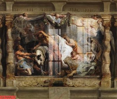 File tranh Tranh sơn dầu phương tây tổng hợp STS22267 (gốc) in backlit film