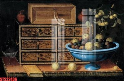 Download file Tranh sơn dầu phương tây tổng hợp STS22436 (gốc) in mica đèn LED