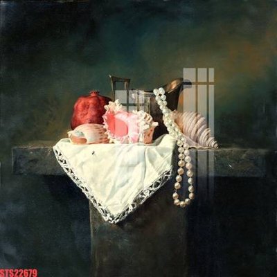 File tranh in trần 3D Tranh sơn dầu phương tây tổng hợp STS22679 (ảnh gốc)