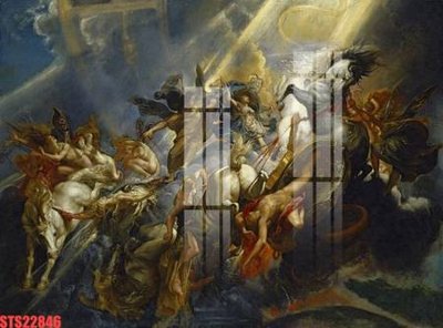 Download file Tranh sơn dầu phương tây tổng hợp STS22846 (gốc) in mica bàn thờ