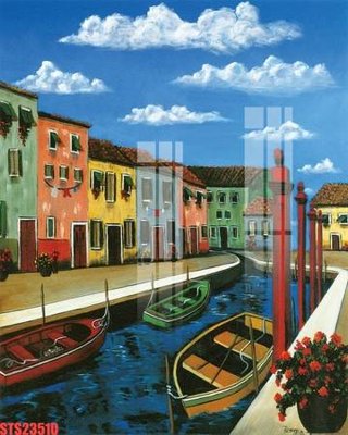 File tranh Tranh sơn dầu phương tây tổng hợp STS23510 (ảnh gốc) in trần nhà