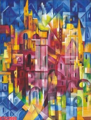 File tranh Tranh sơn dầu phương tây tổng hợp STS23869 (ảnh gốc) in trần nhà