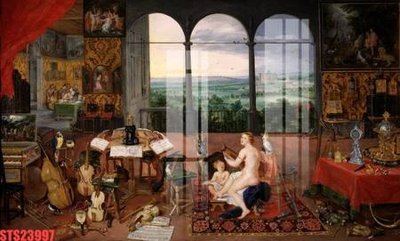 File in trần Tranh sơn dầu phương tây tổng hợp STS23997 (bản gốc) bầu trời