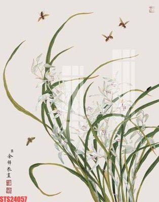 File gốc Tranh sơn dầu phương tây tổng hợp STS24057 (in lụa) tranh mã đáo