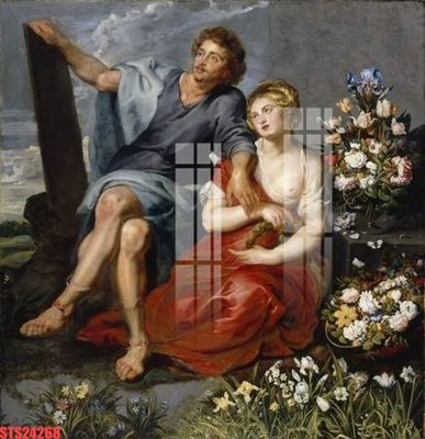 File gốc Tranh sơn dầu phương tây tổng hợp STS24268 (in mica) cắt laser