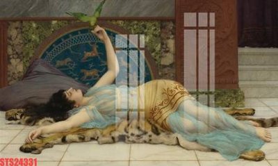 Ảnh gốc Tranh sơn dầu phương tây tổng hợp STS24331 (độ nét cao) in tráng gương