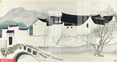 File in mica Tranh sơn dầu phương tây tổng hợp STS24435 (bản gốc) làm vách ngăn