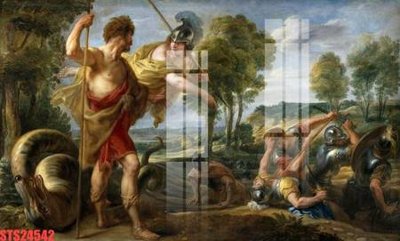 File gốc Tranh sơn dầu phương tây tổng hợp STS24542 (in 3D) nghệ thuật