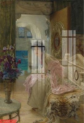 File tranh Tranh sơn dầu phương tây tổng hợp STS24557 (bản gốc) in lụa dán tường