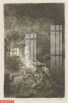 Download file gốc Tranh sơn dầu phương tây tổng hợp STS24568 (in lụa) hoa lá