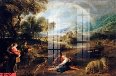 File gốc Tranh sơn dầu phương tây tổng hợp STS24589 (chuẩn màu) cho in offset