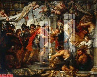 File tranh Tranh sơn dầu phương tây tổng hợp STS24708 (gốc) chủ đề con người