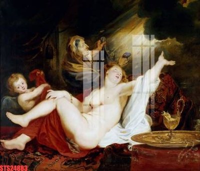 Hình ảnh file gốc in trần nhà Tranh sơn dầu phương tây tổng hợp STS24883