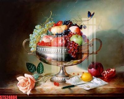 Download file gốc Tranh sơn dầu phương tây tổng hợp STS24884 (in mica) 3D