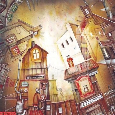 File in mica Tranh sơn dầu phương tây tổng hợp STS24935 (ảnh gốc) đẹp