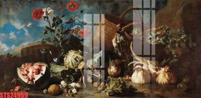 File gốc Tranh sơn dầu phương tây tổng hợp STS24959 (trang trí) phòng làm việc