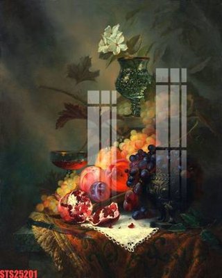 File tranh Tranh sơn dầu phương tây tổng hợp STS25201 (gốc) in vải canvas