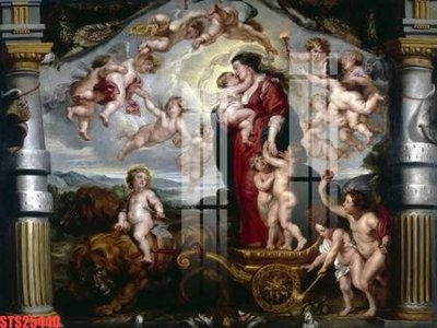 File tranh in tráng gương Tranh sơn dầu phương tây tổng hợp STS25440 (siêu nét)