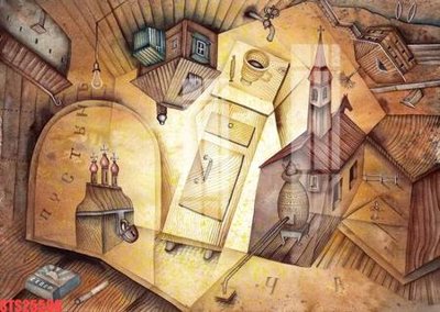 Download file gốc Tranh sơn dầu phương tây tổng hợp STS25596 (in lụa) nghệ thuật