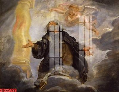 File tranh gốc in trần nhà Tranh sơn dầu phương tây tổng hợp STS25629 3D