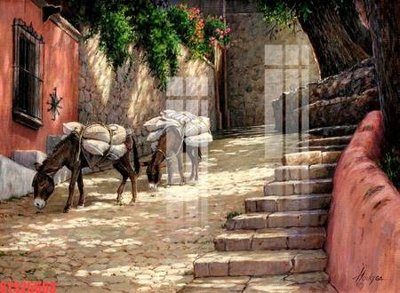 File in mica Tranh sơn dầu phương tây tổng hợp STS25663 (bản gốc) siêu trong