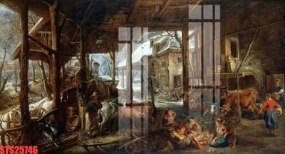 Chi tiết file gốc Tranh sơn dầu phương tây tổng hợp STS25746 (cho in tráng gương)