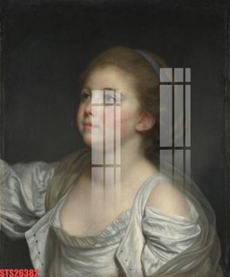 File tranh gốc in trần nhà Tranh sơn dầu phương tây tổng hợp STS26382 3D