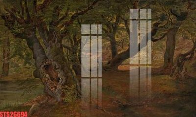 File tranh Tranh sơn dầu phương tây tổng hợp STS26694 (gốc) phong cách tối giản