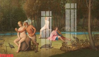 File gốc Tranh sơn dầu phương tây tổng hợp STS26815 (in 3D) nghệ thuật