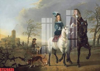 File in ấn cao cấp Tranh sơn dầu phương tây tổng hợp STS26835 (file gốc)