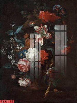 File PSD Tranh sơn dầu phương tây tổng hợp STS26862 (bản gốc) cho nhà in