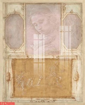 File in mica Tranh sơn dầu phương tây tổng hợp STS26896 (bản gốc) làm vách ngăn