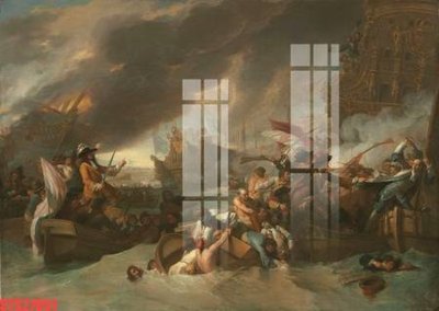 File in mica Tranh sơn dầu phương tây tổng hợp STS27051 (bản gốc) làm vách ngăn