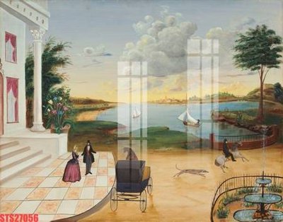 File gốc Tranh sơn dầu phương tây tổng hợp STS27056 (in lụa) chi tiết cao