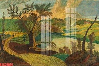 File in trần Tranh sơn dầu phương tây tổng hợp STS27057 (file gốc) hoa văn 3D