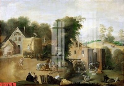 File gốc Tranh sơn dầu phương tây tổng hợp STS27078 (ảnh chi tiết) để in lụa