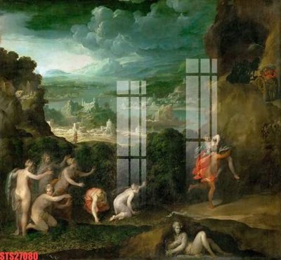 File tranh quảng cáo Tranh sơn dầu phương tây tổng hợp STS27080 (download file gốc)