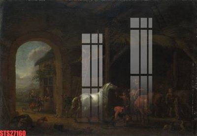 File gốc Tranh sơn dầu phương tây tổng hợp STS27160 (in mica) trang trí