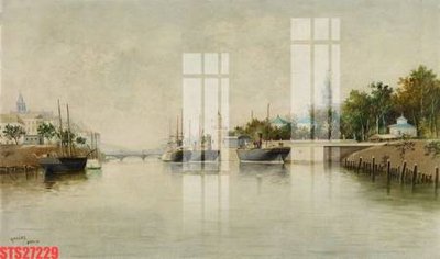 File tranh trang trí Tranh sơn dầu phương tây tổng hợp STS27229 (file gốc)