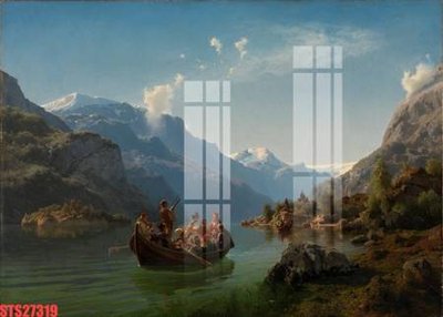 File tranh PSD Tranh sơn dầu phương tây tổng hợp STS27319 chất lượng cao