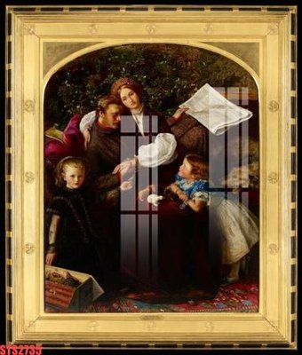 File in lụa Tranh sơn dầu phương tây tổng hợp STS2735 (chất lượng cao) Tranh sơn dầu phương tây tổng hợp STS2735