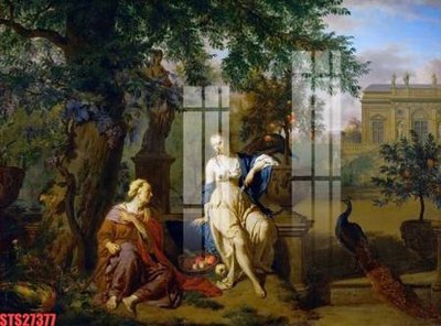 Download file gốc Tranh sơn dầu phương tây tổng hợp STS27377 (dùng cho in ấn)