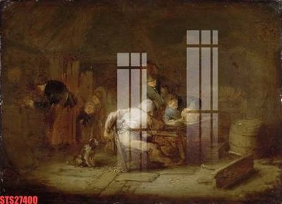 File gốc Tranh sơn dầu phương tây tổng hợp STS27400 (vector) cho in ấn