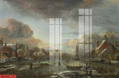 File tranh Tranh sơn dầu phương tây tổng hợp STS27459 (ảnh gốc) in trần 3D